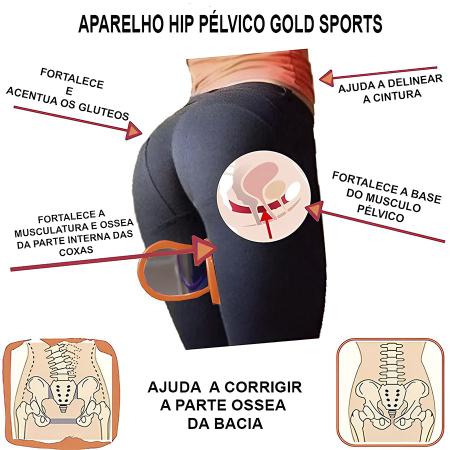 Imagem de Aparelho Trainner Gold Sports Hit Pélvis -Fortalecimento Muscular