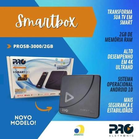 Aparelho Transforma Tv Smart Box Tv Séries Filmes Canais Nov