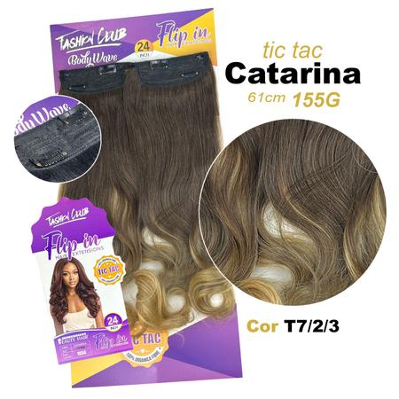 Imagem de  Aplique Fio Invisível Fibra Organica Cabelo Liso Ondulado Catarina 60 Cm