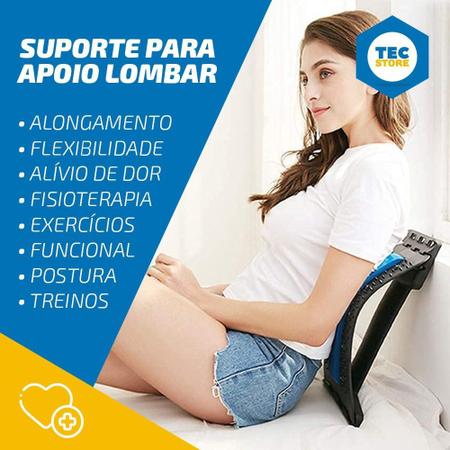 Imagem de Apoio Encosto Lombar Massageador Para Alívio Postura Coluna