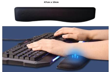 Imagem de Apoio P/Teclado (Key Pad) Preto + Mouse Pad c/Apoio de Pulso (SEM MOUSE)