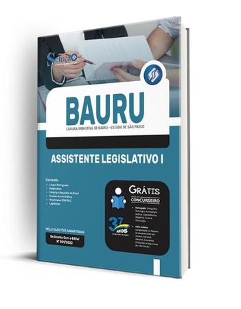 Imagem de Apostila Câmara de Bauru - SP - Assistente Legislativo I