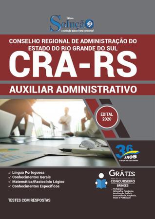 Imagem de Apostila Concurso Cra Rs - Auxiliar Administrativo