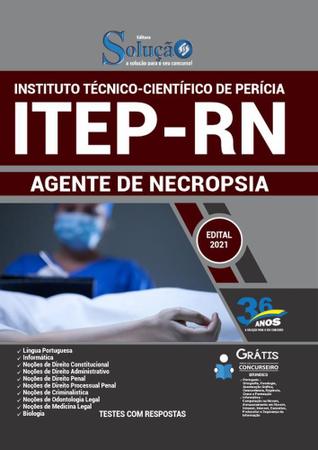 Imagem de Apostila Concurso Itep Rn - Agente De Necropsia