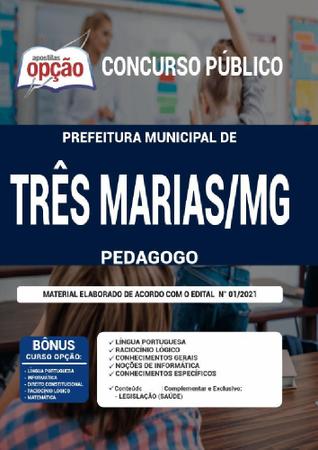 Imagem de Apostila Concurso Três Marias Mg - Pedagogo