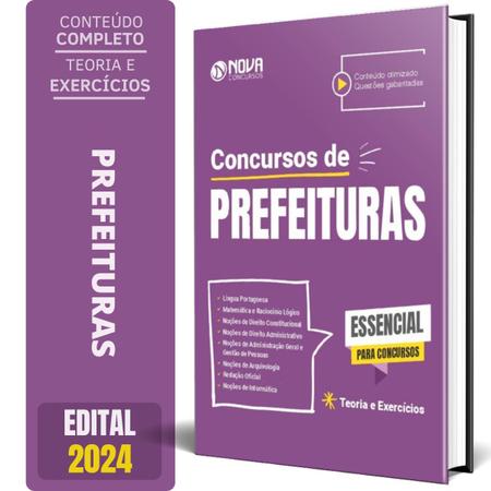 Imagem de Apostila Concursos De Prefeituras 2024