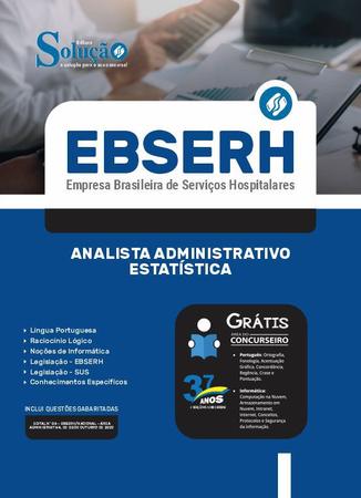 Imagem de Apostila EBSERH 2023 - Analista Administrativo - Estatística