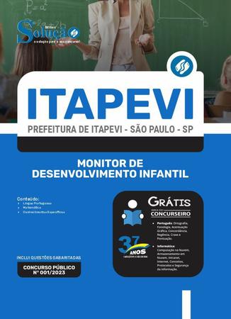Apostila Prefeitura de Itapevi - SP 2023 - Monitor de