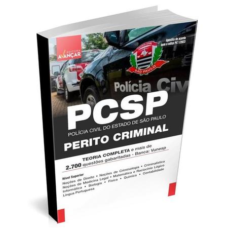 Imagem de Apostila PC SP - Perito Criminal 2023