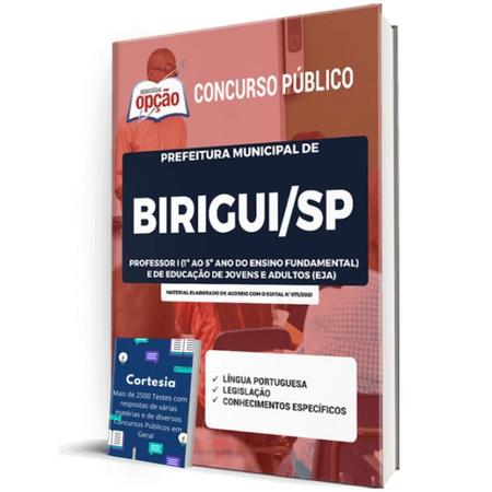 Imagem de Apostila Prefeitura Birigui Sp - Professor 1 E Educação Eja