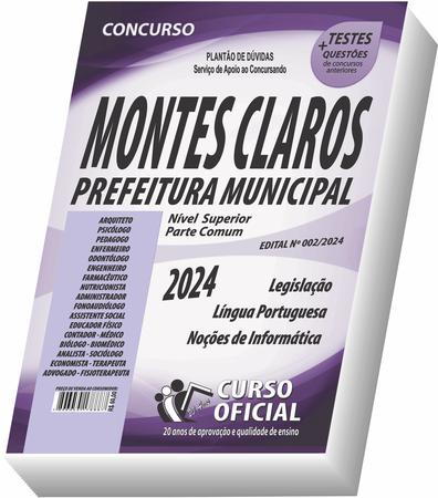 Imagem de Apostila Prefeitura de Montes Claros - MG - Nível Superior - Administrativo - Parte Comum aos Cargos