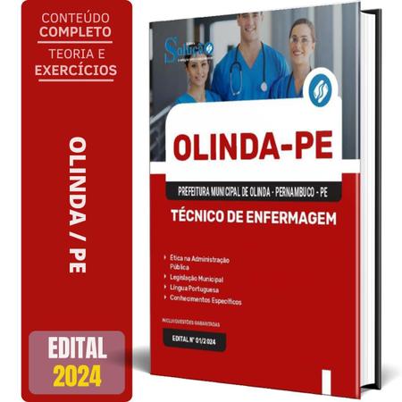 Imagem de Apostila Prefeitura De Olinda Pe 2024 - Técnico Enfermagem