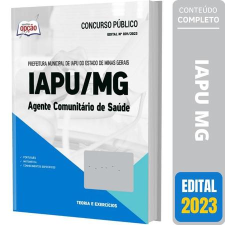 Apostila Agente Comunitário De Saúde Prefeitura de Iapu MG 2023 – Mérito  Apostilas