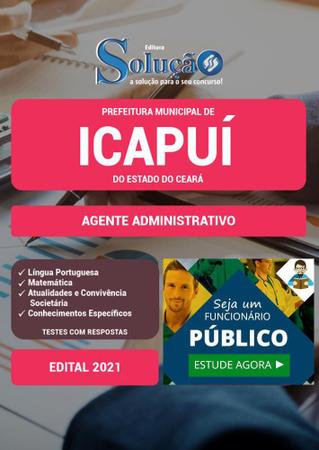 Imagem de Apostila Prefeitura Icapuí Ce - Agente Administrativo