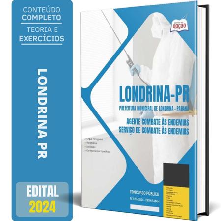 Imagem de Apostila Prefeitura Londrina Pr 2024 Agente Combate Às