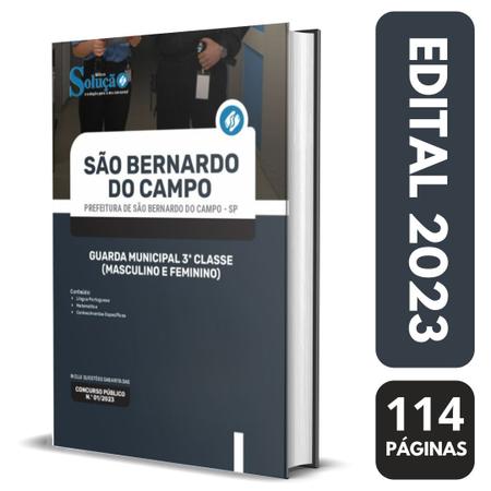 Imagem de Apostila Prefeitura São Bernardo do Campo Guarda Municipal 3ª Classe Masculino e Feminino - Solução