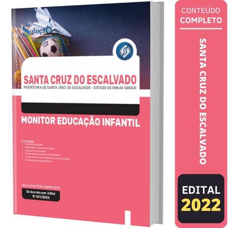 Imagem de Apostila Santa Cruz Do Escalvado Monitor Educação Infantil