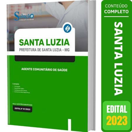 Imagem de Apostila Santa Luzia Mg - Agente Comunitário De Saúde