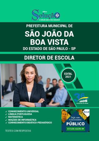 Imagem de Apostila São João Da Boa Vista Sp - Diretor De Escola