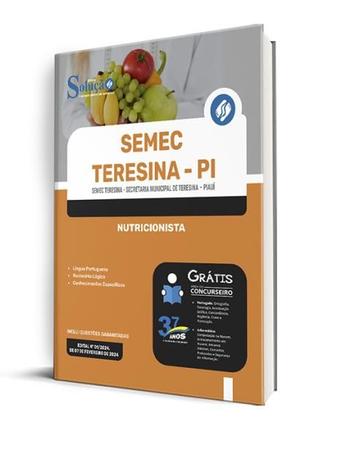 Imagem de Apostila SEMEC Teresina - PI 2024 - Nutricionista