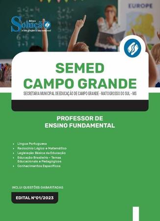 Imagem de Apostila Semed Campo Grande Ms 2024 Professor Ensino
