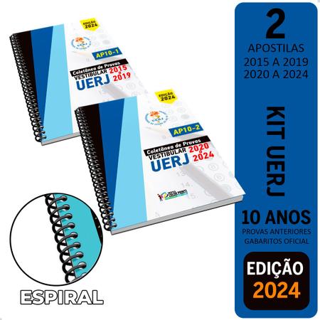 Imagem de Apostila UERJ 2015 a 2024 10 anos de Provas Anteriores Color