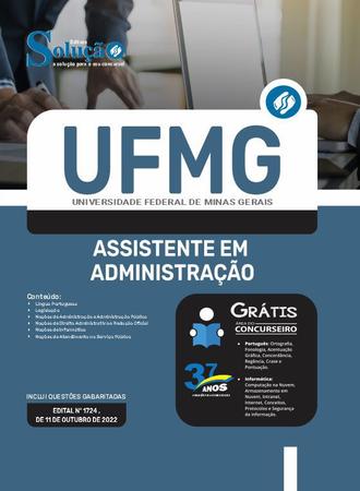 Apostila UFMG 2023 Assistente em Administração