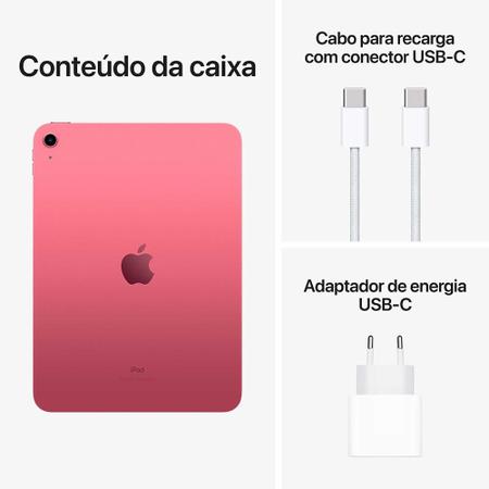 Imagem de Apple iPad 10,9" (10ª geração, Wi-Fi, 64GB) - Rosa 