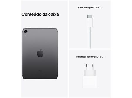 Imagem de Apple iPad Mini 8,3” Wi-Fi + Celular 64GB Cinza-espacial