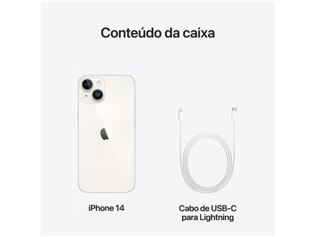 Imagem de Apple iPhone 14 256GB Estelar 6,1” 12MP iOS 5G