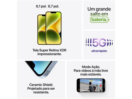 Imagem de Apple iPhone 14 Plus 512GB Amarelo 6,7” 12MP iOS 5G