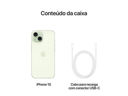 Imagem de Apple iPhone 15 128GB Verde 6,1" 48MP iOS 5G
