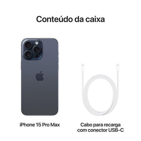 Imagem de Apple iPhone 15 Pro Max de 256GB - Titânio Azul