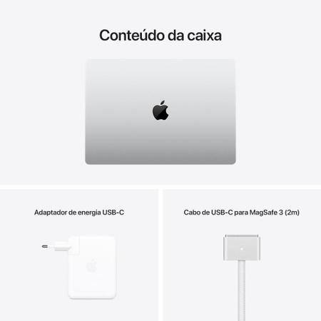 Imagem de Apple MacBook Pro 16" (M1 Pro da Apple com 10 CPU e 16 GPU, 16 GB RAM, 512GB SSD) - Prateado