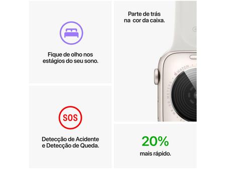 Imagem de Apple Watch SE 2ª geração GPS Caixa Estelar de Alumínio 40mm Pulseira Esportiva Estelar