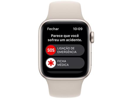 Imagem de Apple Watch SE 2ª geração GPS Caixa Estelar de Alumínio 40mm Pulseira Esportiva Estelar