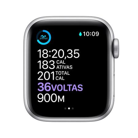 Apple Watch Nike SE 44mm GPS Caixa Prateada - Alumínio Pulseira Esportiva - Apple  Watch Series 4 - Magazine Luiza