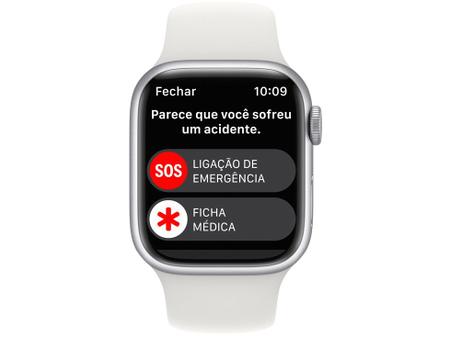 Apple Watch Series 8 41mm GPS Caixa Prateada Alumínio Pulseira Esportiva  Branca - Smartwatch e Acessórios - Magazine Luiza