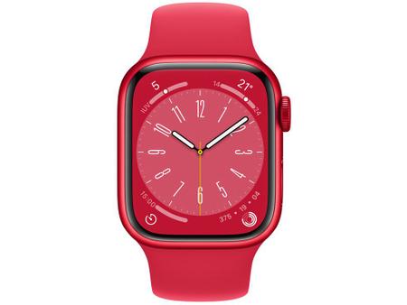 Imagem de Apple Watch Series 8 41mm GPS Caixa (PRODUCT)RED Alumínio Pulseira Esportiva