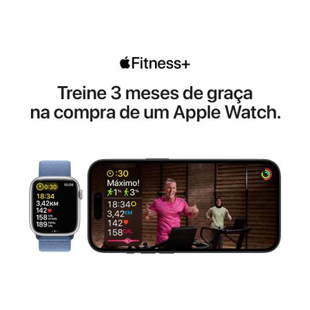 Imagem de Apple Watch Ultra 2 49mm GPS + Cellular, Caixa de Titânio, Pulseira Loop Trail Laranja e Bege, Tamanho P/M - MRF13BZ/A