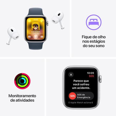 iPlace Hoje) Apple Watch Series 9 GPS + Cellular • Caixa meia-noite de  alumínio – 45