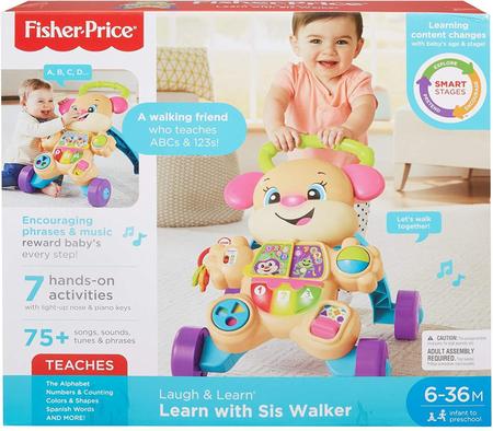 Aprenda com Sis Walker brinquedo musical de caminhada para beb s