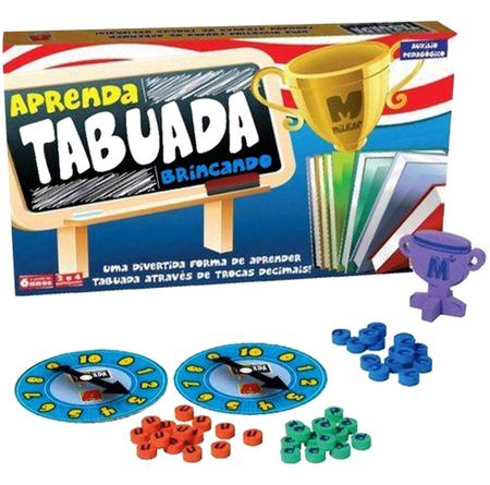 Aprenda Tabuada Brincando Jogo Tabuleiro - 556 - Algazarra - Jogos de  Tabuleiro - Magazine Luiza