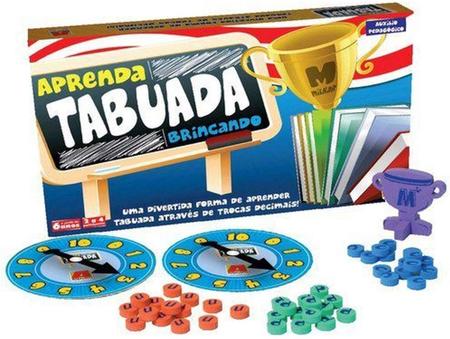 Aprenda Tabuada Brincando Jogo Tabuleiro - 556 - Algazarra - Jogos de  Tabuleiro - Magazine Luiza