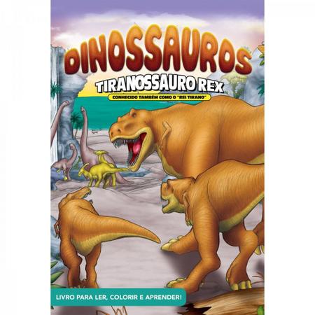 Livro de colorir lindo tiranossauro rex página para colorir e