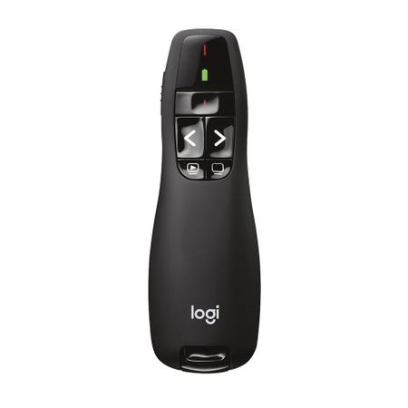 Imagem de Apresentador sem fio Logitech R400 com Laser Pointer Vermelho, Conexão USB e Pilha Inclusa - 910-001354