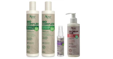 Imagem de Apse bio complex shampoo e condicionador + bb cream + sérum reparador