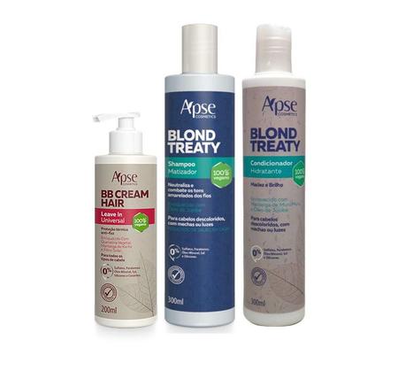 Imagem de Apse blond treaty shampoo matizador e condiconador + bb cream