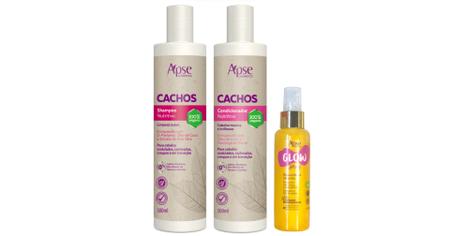 Imagem de Apse Cachos Shampoo e Condicionador e Glow Spray