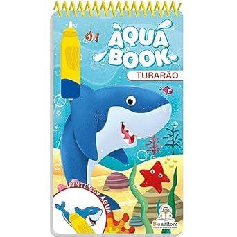 Imagem de Aqua Book: Tubarão - Livro Infantil interativo/colorir